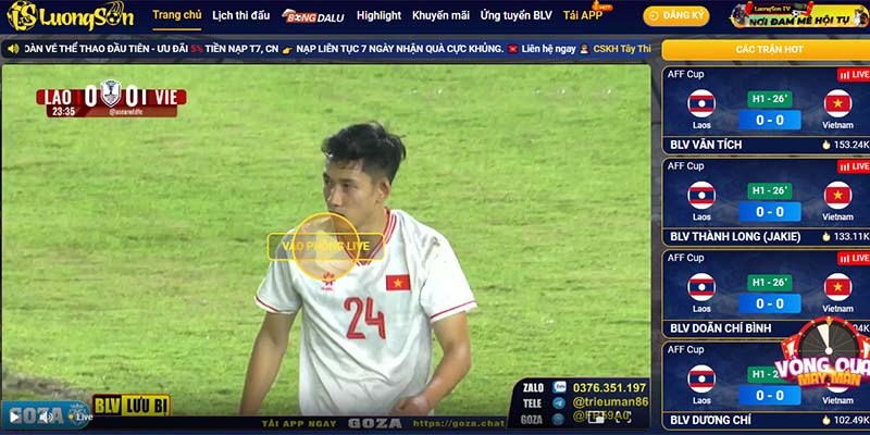 Live Luongson TV - Trực Tiếp Bóng Đá full HD, Không Quảng Cáo